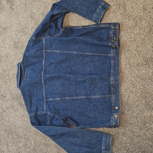 Vintage Wrangel Mens Y2K Rugged Wear Blue Denim Jacket Sz XXL USA - Picture 6 of 9